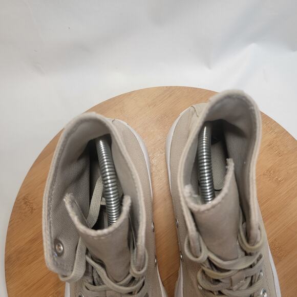 Converse All Star Chuck Taylor High Skateboarding Platform Women 9.5 Tan - Picture 8 of 14